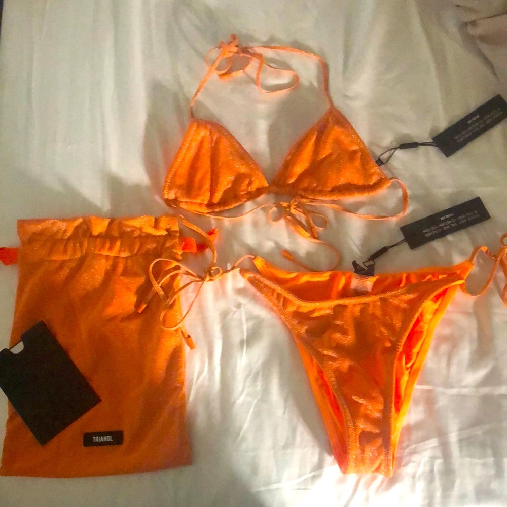 Orange Triangl Bikini set - Apricot Sparkle